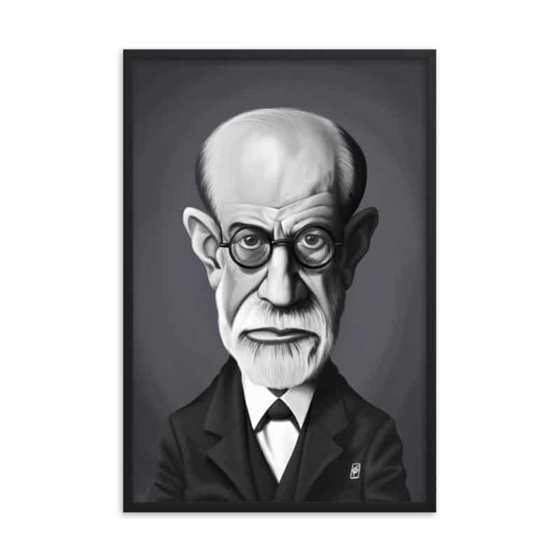 Sigmund Freud (Celebrity Sunday) Art Print Poster - rob art | illustration