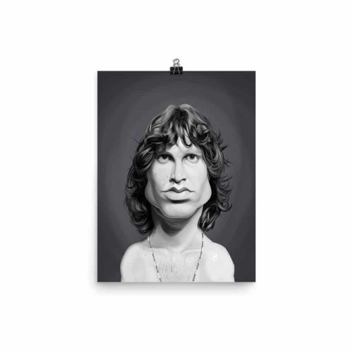 Jim Morrison (Celebrity Sunday) Art Print Poster - rob art | illustration